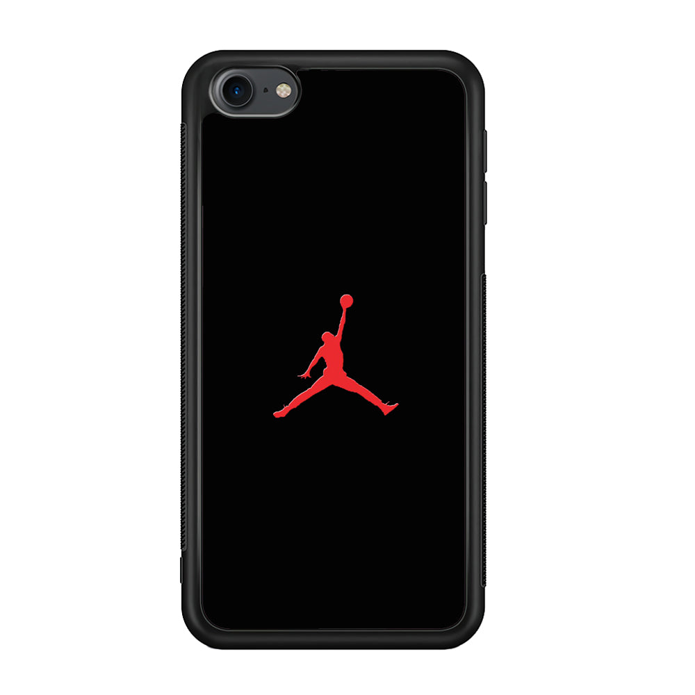 Jordan Logo 003 iPod Touch 6 Case-Mobile Phone Case-Rubber Black (2D Case)-Altracase