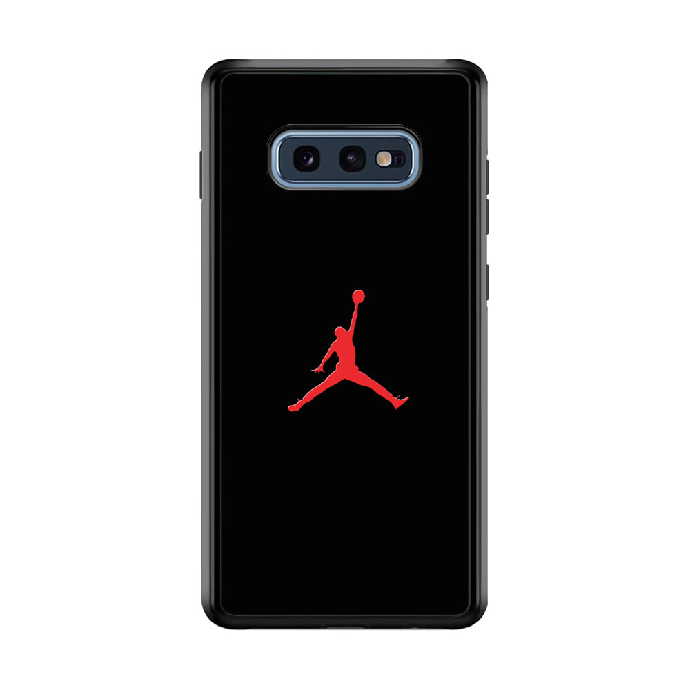 Jordan Logo 003 Samsung Galaxy S10E Case-Mobile Phone Case-Rubber Black (2D Case)-Altracase