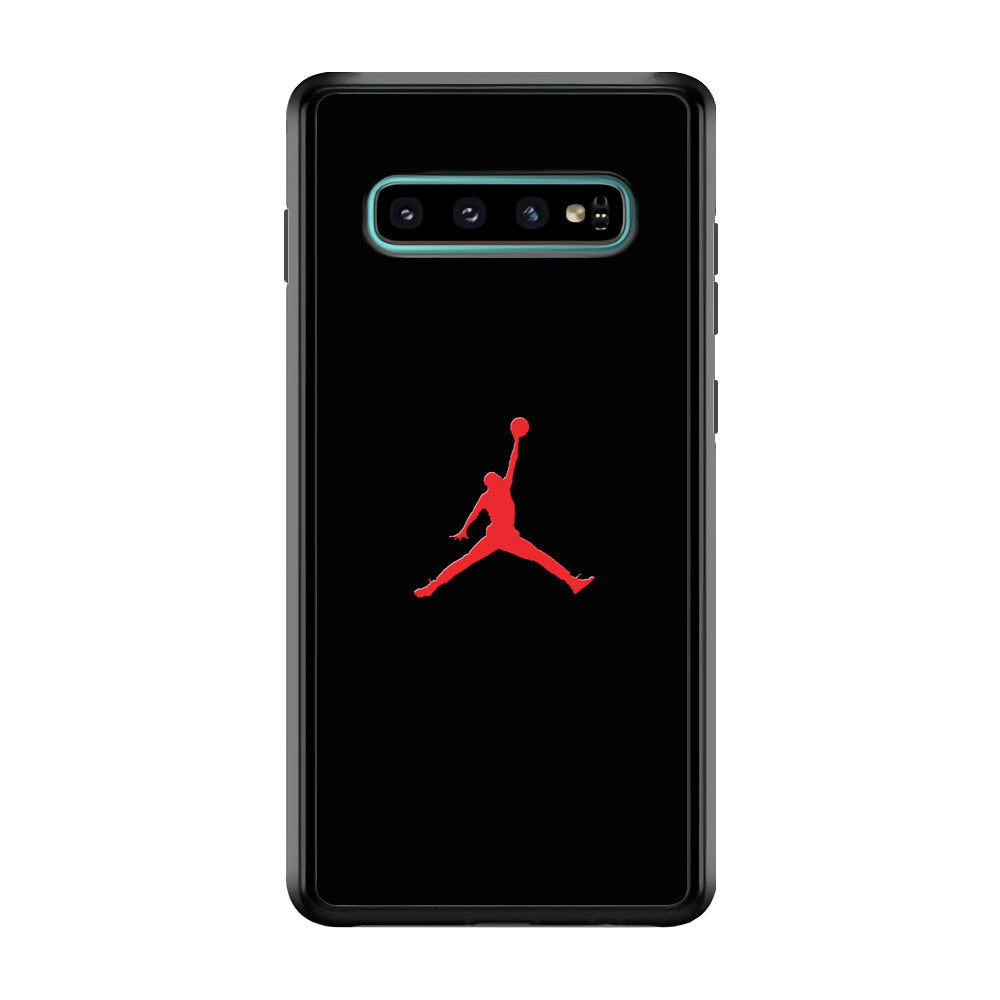 Jordan Logo 003 Samsung Galaxy S10 Plus Case-Mobile Phone Case-Rubber Black (2D Case)-Altracase