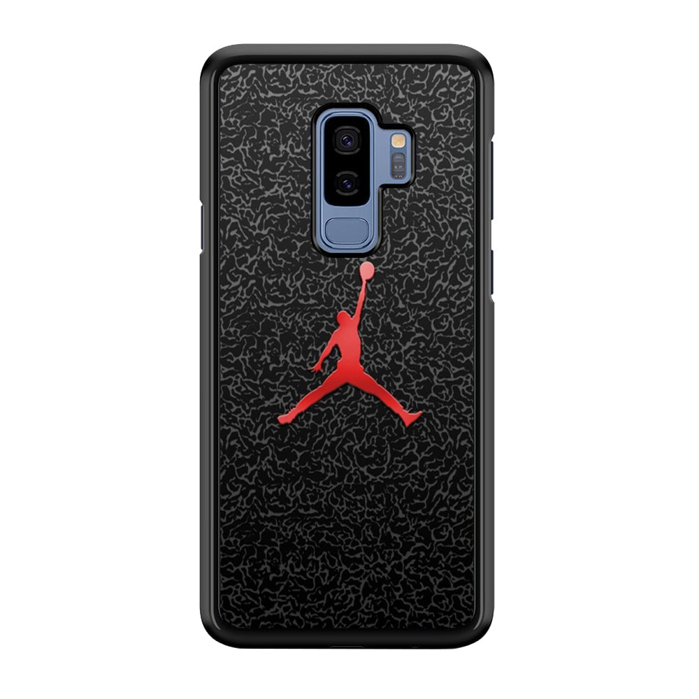 Jordan Logo 004 Samsung Galaxy S9 Plus Case-Mobile Phone Case-Rubber Black (2D Case)-Altracase