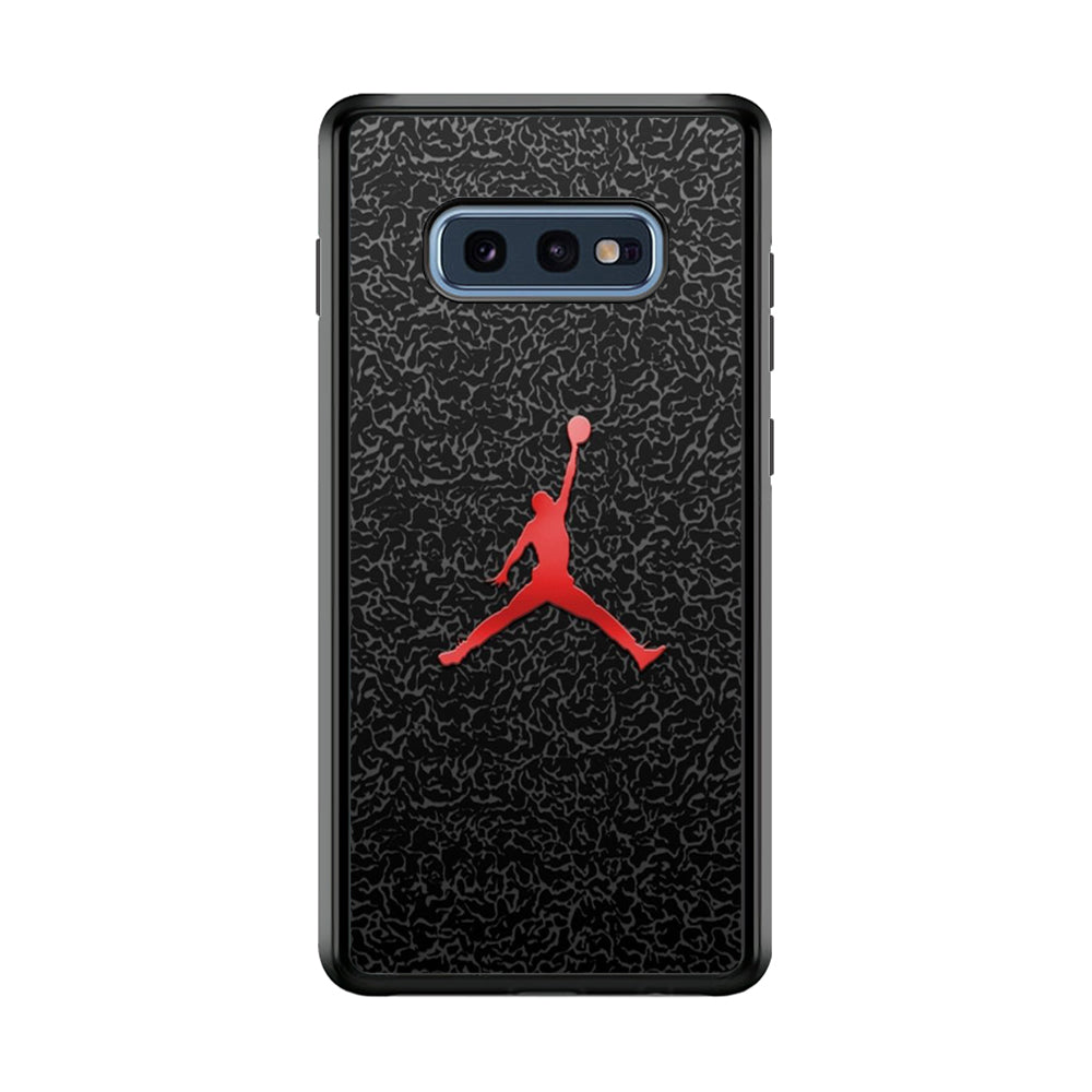 Jordan Logo 004 Samsung Galaxy S10E Case-Mobile Phone Case-Rubber Black (2D Case)-Altracase