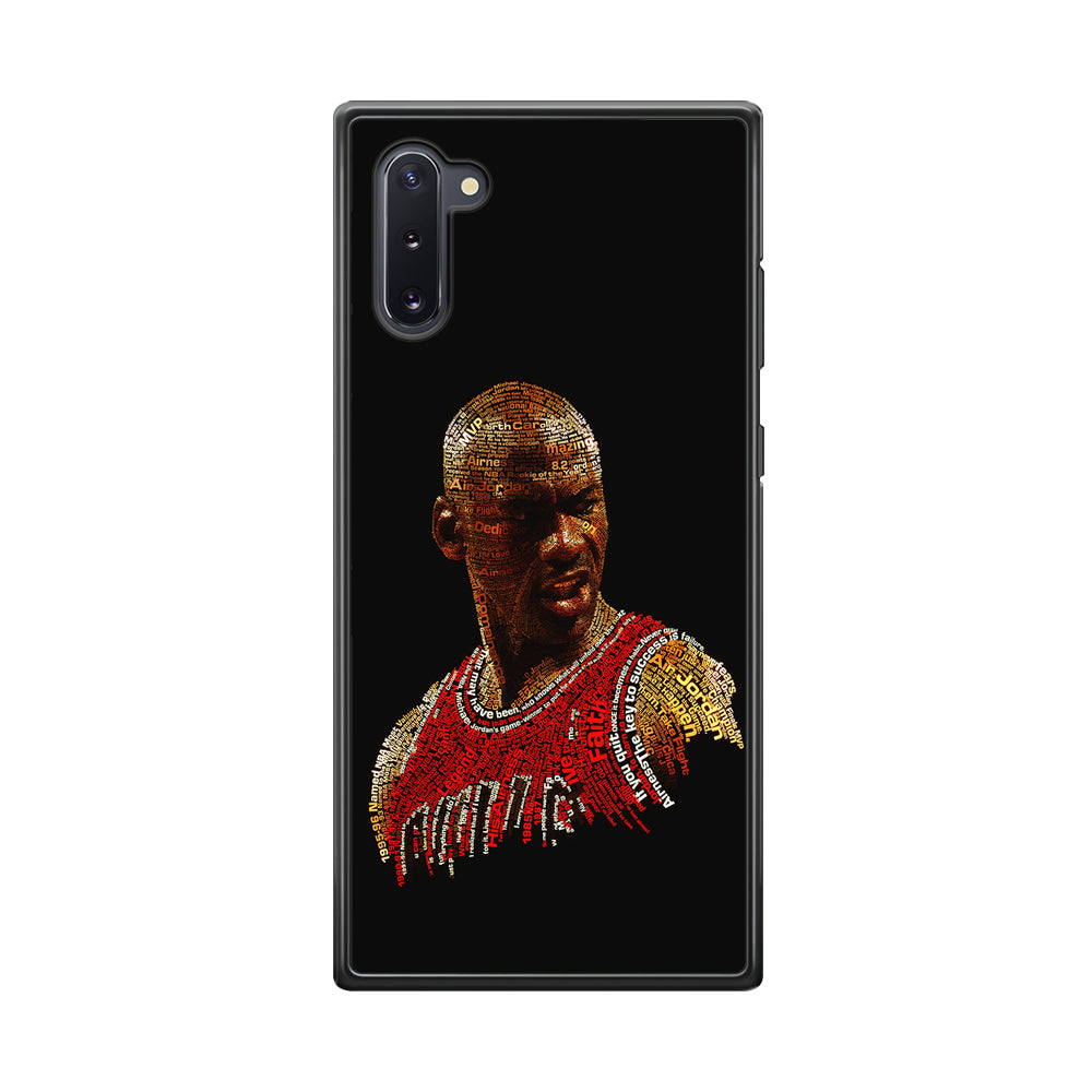 Jordan Typography Art Samsung Galaxy Note 10 Case-Phone Case-Tempered Glass Case-Altracase