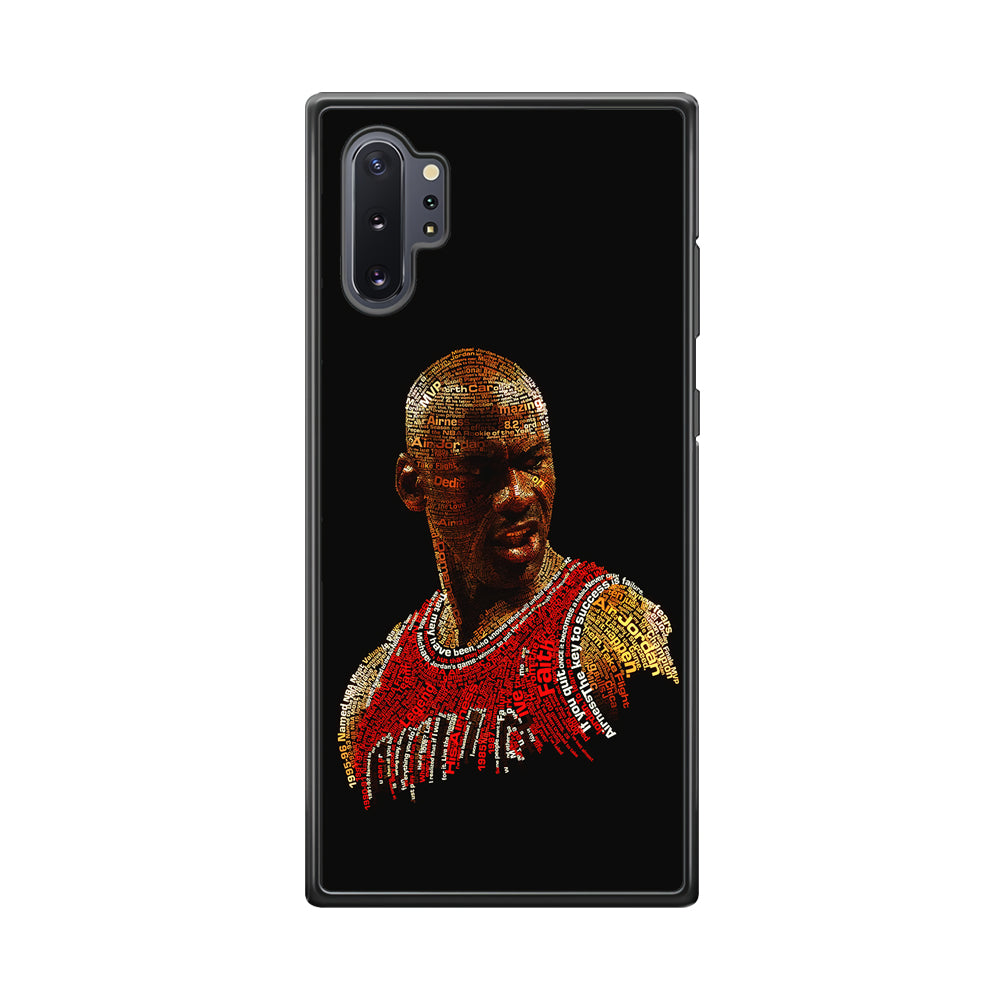 Jordan Typography Art Samsung Galaxy Note 10 Plus Case-Phone Case-Tempered Glass Case-Altracase