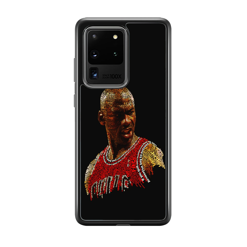 Jordan Typography Art Samsung Galaxy S20 Ultra Case-Phone Case-Tempered Glass Case-Altracase