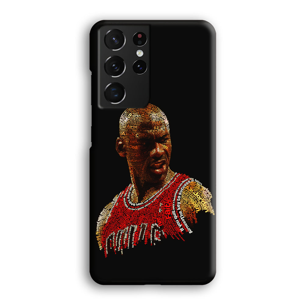 Jordan Typography Art Samsung Galaxy S22 Ultra Case-Phone Case-3D Case-Altracase