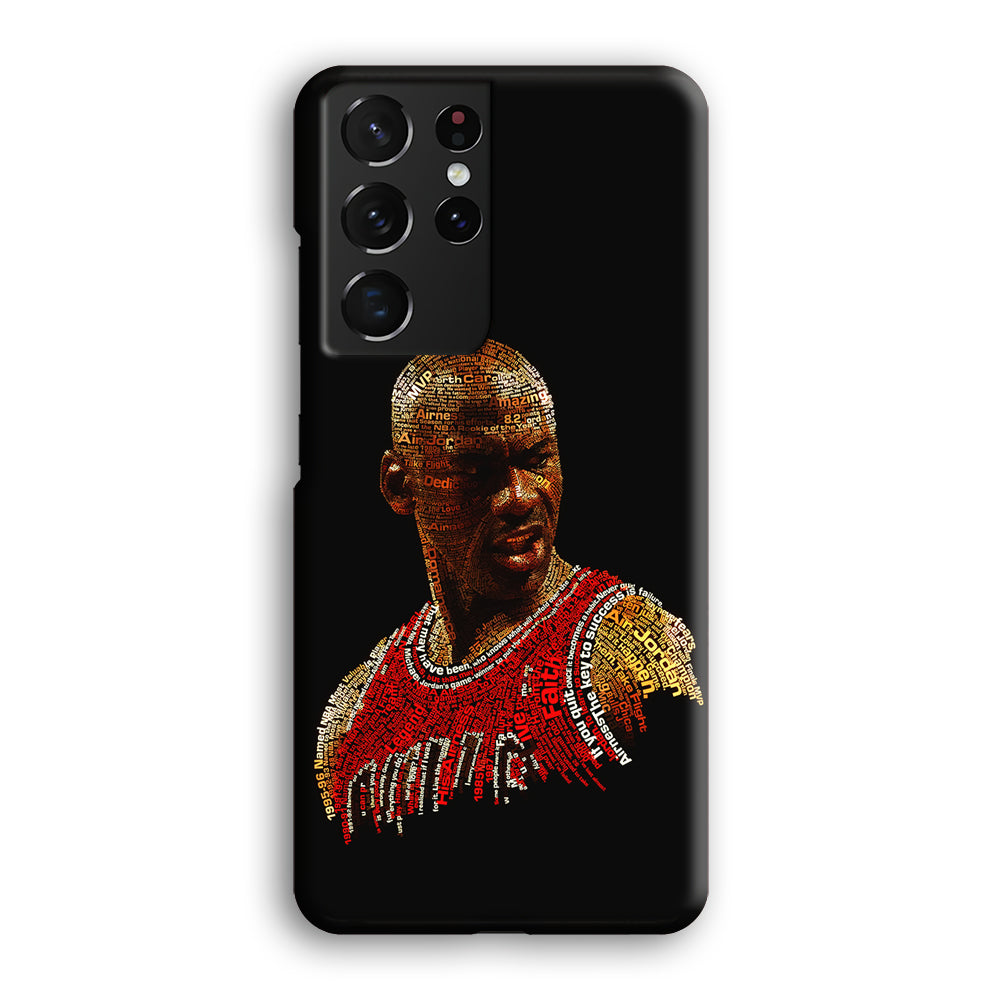 Jordan Typography Art Samsung Galaxy S21 Ultra Case-Phone Case-3D Case-Altracase