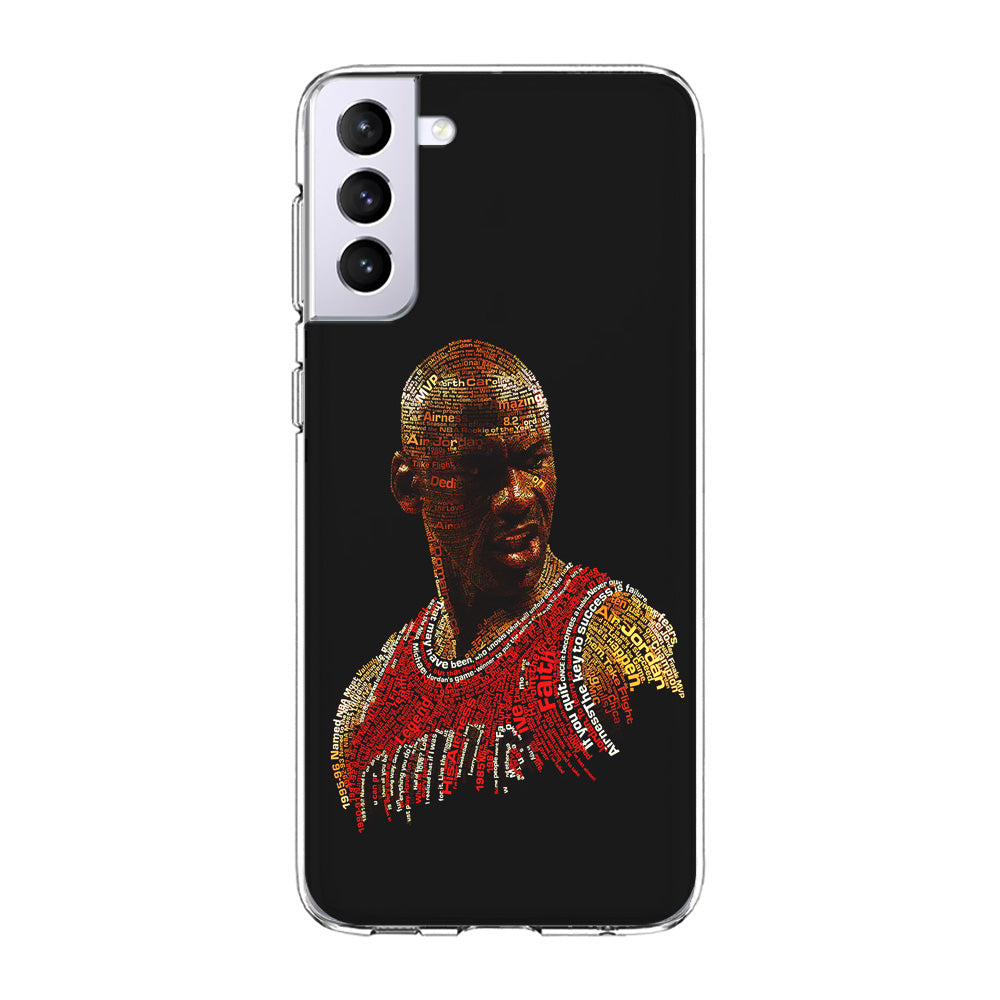 Jordan Typography Art Samsung Galaxy S21 Plus Case-Phone Case-Clear Soft Case-Altracase