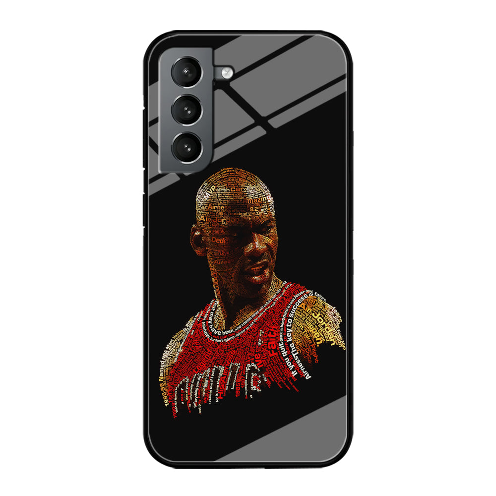 Jordan Typography Art Samsung Galaxy S21 Plus Case-Phone Case-Tempered Glass Case-Altracase