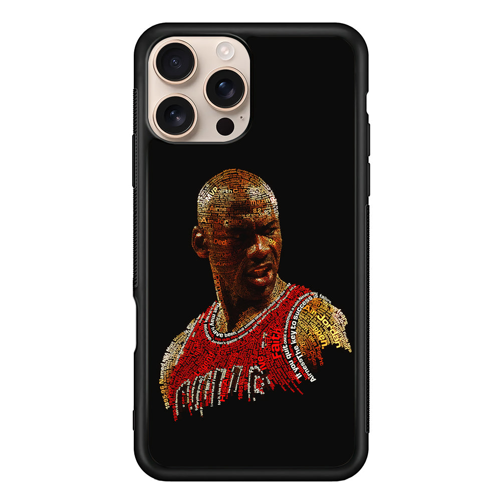 Jordan Typography Art iPhone 16 Pro Case - Altracase