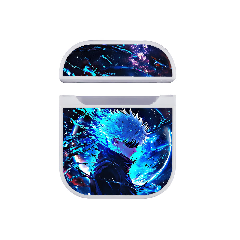 Jujutsu Kaisen Gojo Intimidating Apple AirPods Case-AirPod Case-White-Altracase
