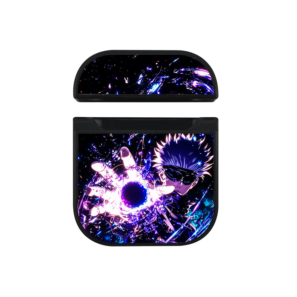 Jujutsu Kaisen Gojo Mukagen Apple AirPods Case-AirPod Case-Black-Altracase