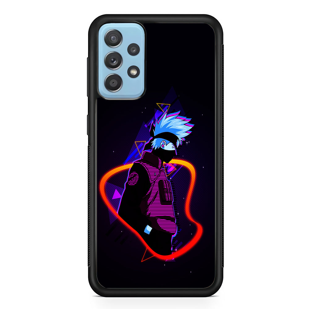 Kakashi Hatake Art Samsung Galaxy A52 Case-Phone Case-Rubber Black (2D Case)-Altracase