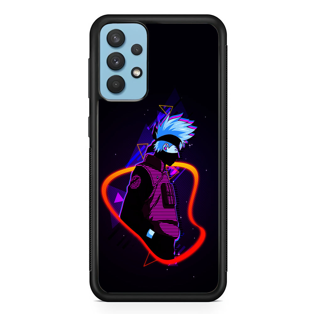 Kakashi Hatake Art Samsung Galaxy A32 Case-Phone Case-Rubber Black (2D Case)-Altracase