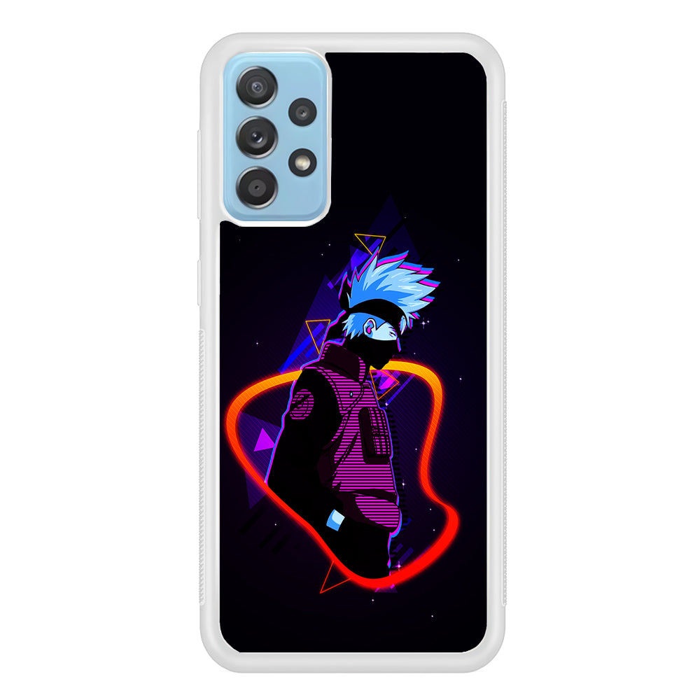Kakashi Hatake Art Samsung Galaxy A52 Case-Phone Case-Rubber White (2D Case)-Altracase