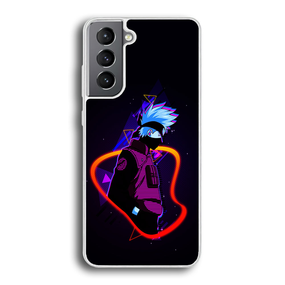 Kakashi Hatake Art Samsung Galaxy S21 Plus Case-Phone Case-Rubber White (2D Case)-Altracase