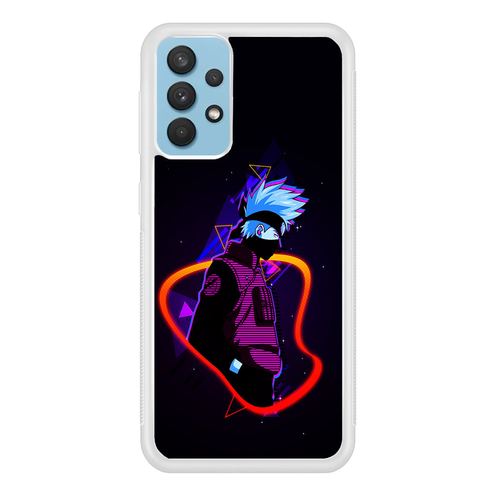 Kakashi Hatake Art Samsung Galaxy A32 Case-Phone Case-Rubber White (2D Case)-Altracase