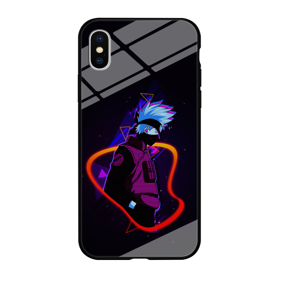 Kakashi Hatake Art iPhone Xs Case-Phone Case-Tempered Glass Case-Altracase