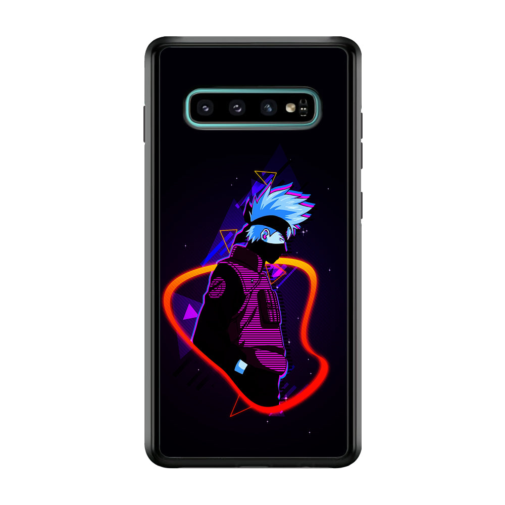 Kakashi Hatake Art Samsung Galaxy S10 Plus Case-Phone Case-Rubber Black (2D Case)-Altracase