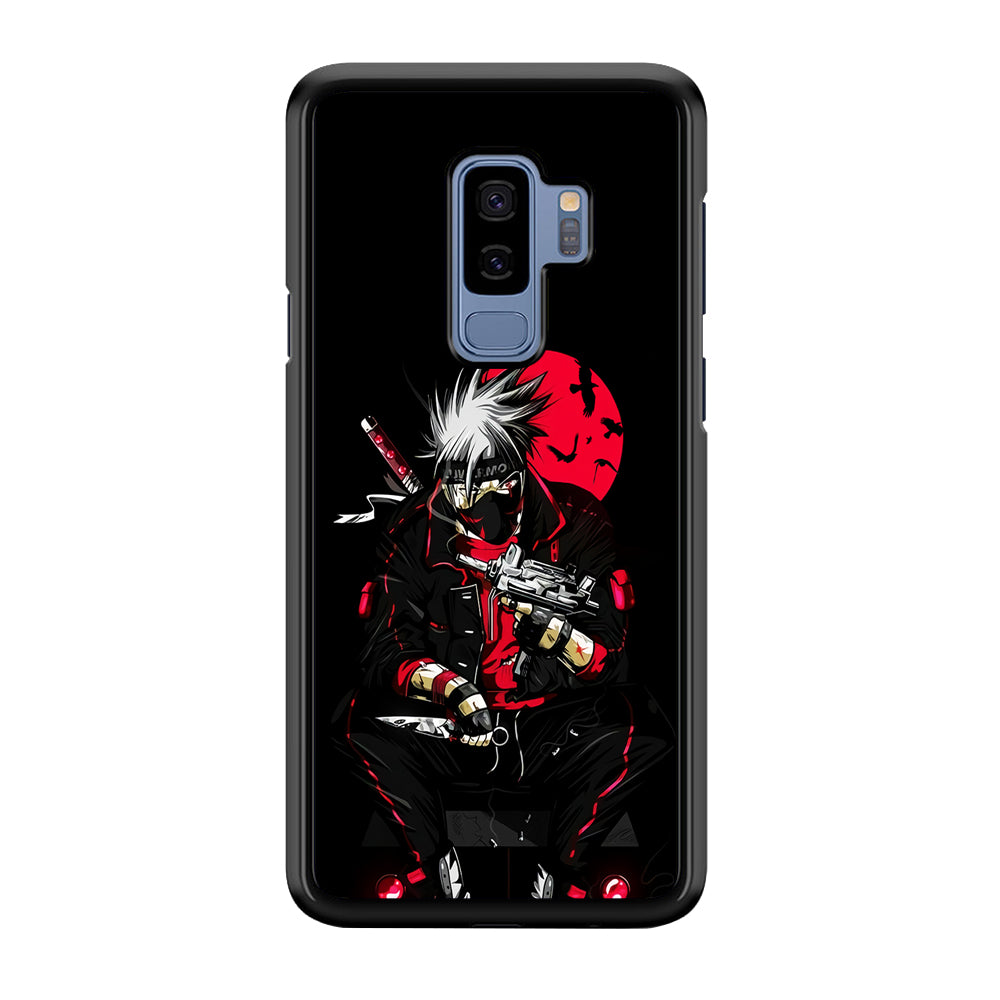 Kakashi Hatake Mafia Style Samsung Galaxy S9 Plus Case-Phone Case-Rubber Black (2D Case)-Altracase