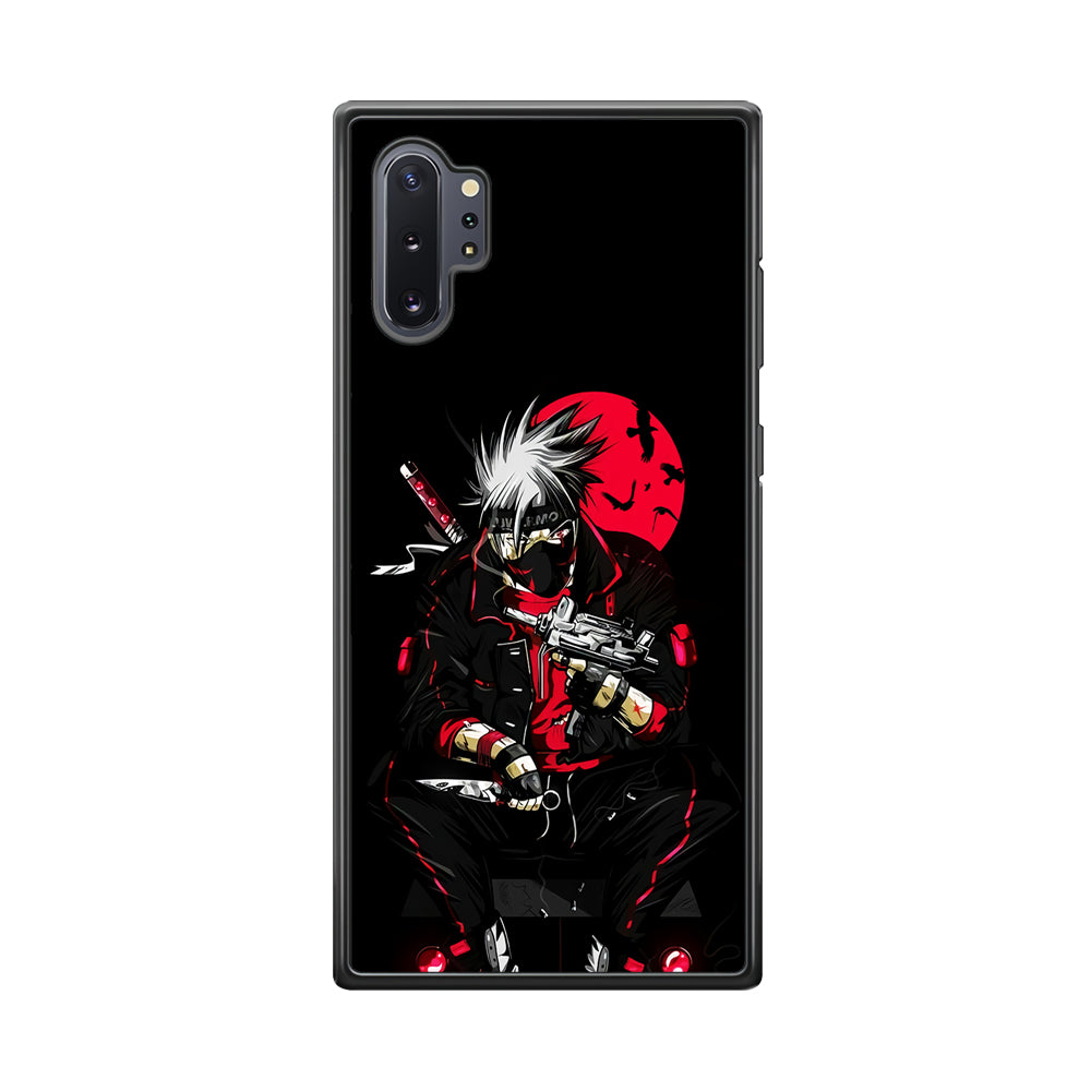 Kakashi Hatake Mafia Style Samsung Galaxy Note 10 Plus Case-Phone Case-Rubber Black (2D Case)-Altracase