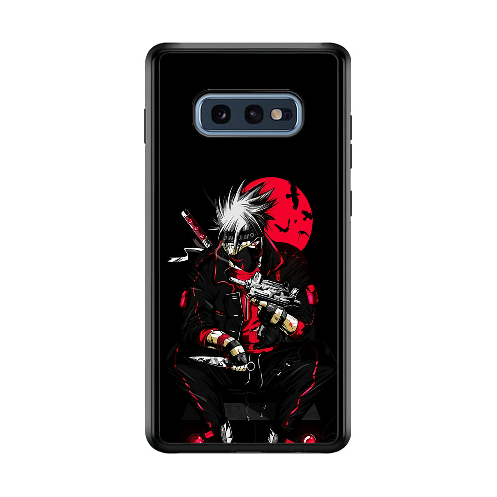 Kakashi Hatake Mafia Style Samsung Galaxy S10E Case-Phone Case-Rubber Black (2D Case)-Altracase