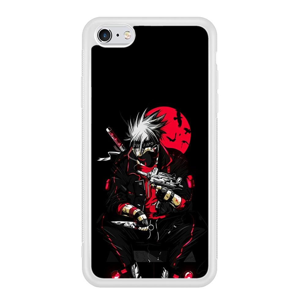Kakashi Hatake Mafia Style iPhone 6 | 6s Case-Phone Case-Rubber White (2D Case)-Altracase