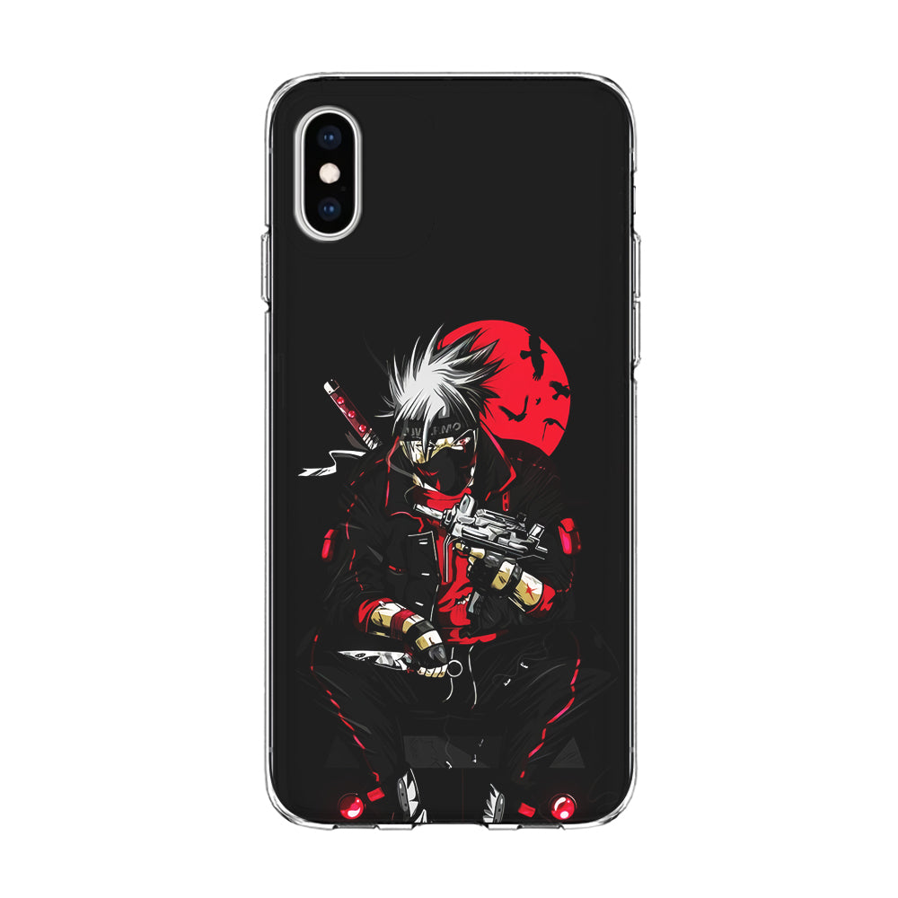 Kakashi Hatake Mafia Style iPhone Xs Case-Phone Case-Clear Soft Case-Altracase