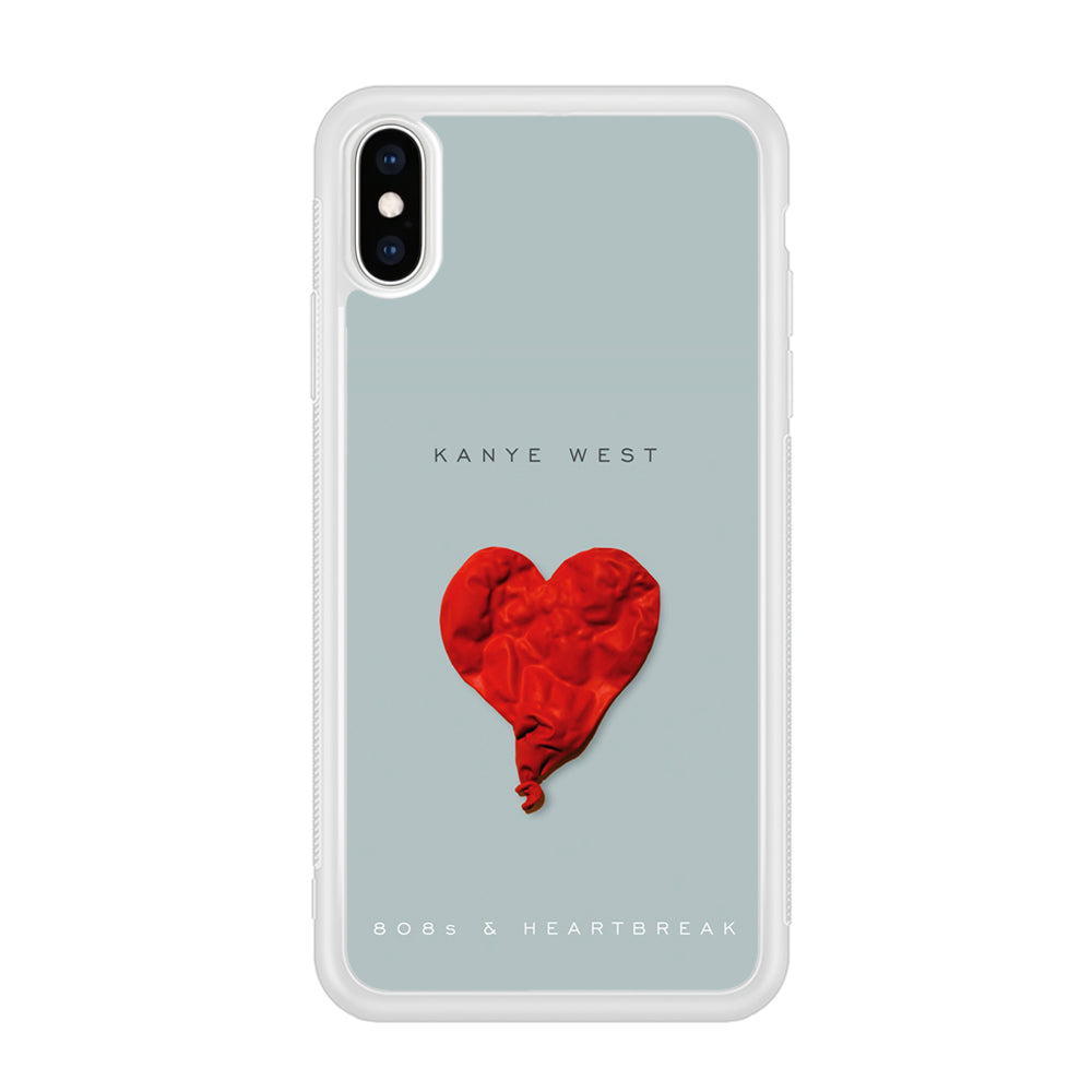 Kanye West 808s & Heartbreak iPhone Xs Case-Phone Case-Rubber White (2D Case)-Altracase