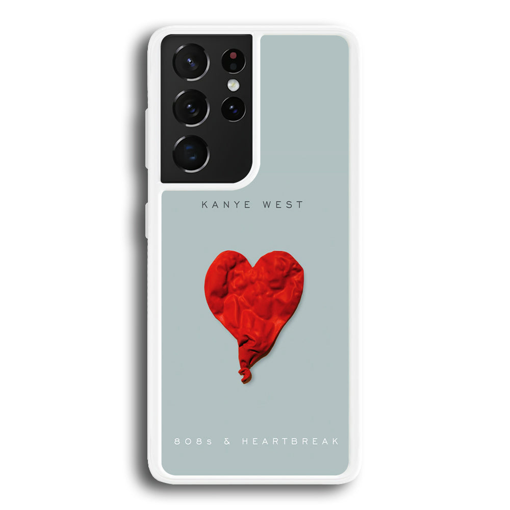 Kanye West 808s & Heartbreak Samsung Galaxy S21 Ultra Case-Phone Case-Rubber White (2D Case)-Altracase