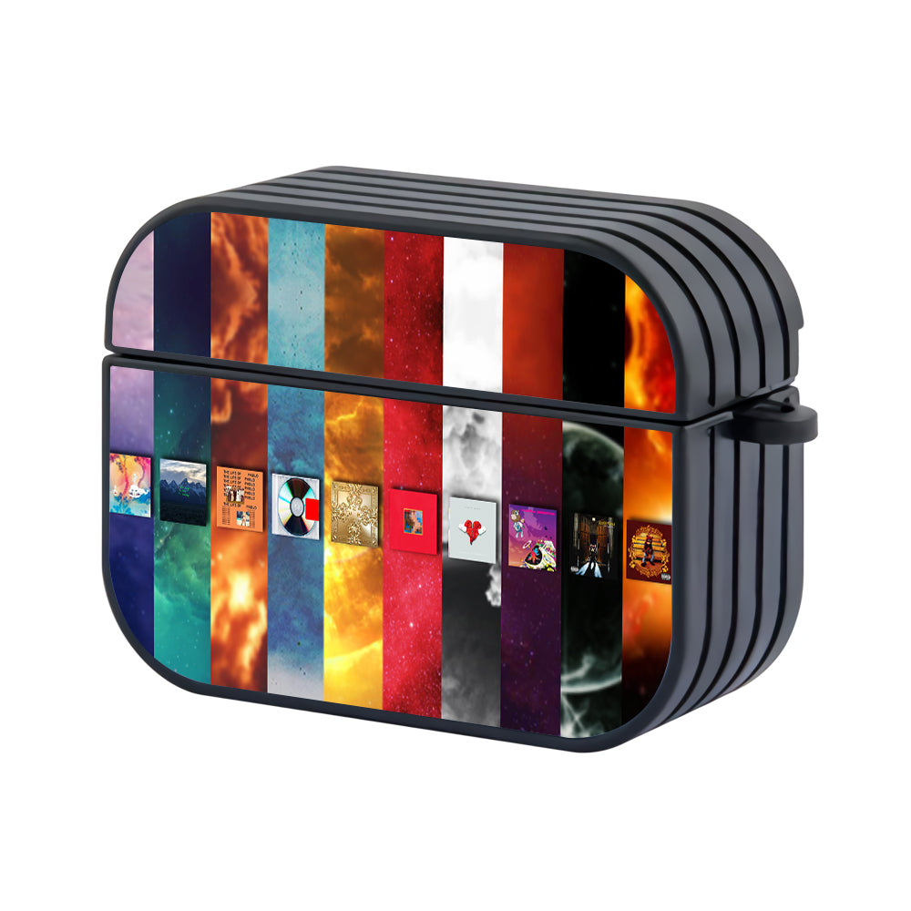 Kanye West Albums Collection Hard Plastic Case Cover For Apple Airpods Pro 2-AirPod Case-Altracase
