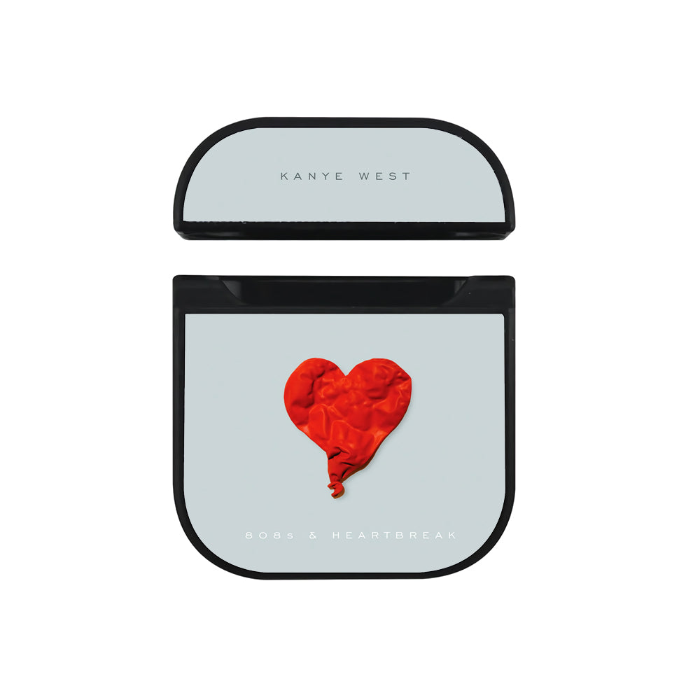 Kanye West Heart Break Hard Plastic Case Cover For Apple Airpods-AirPod Case-Black-Altracase