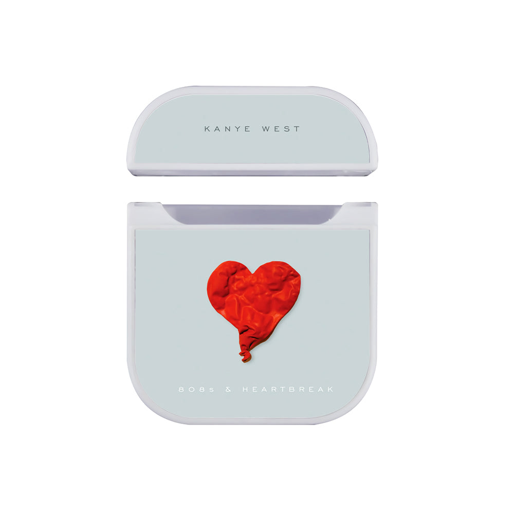 Kanye West Heart Break Hard Plastic Case Cover For Apple Airpods-AirPod Case-White-Altracase