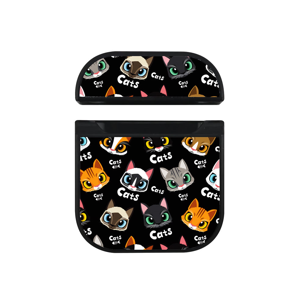 Kawaii Cats and Fish Bones Apple AirPods Case - Altracase