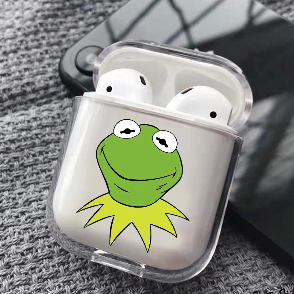 Kermit The Muppets Hard Plastic Protective Clear Case Cover For Apple Airpods-AirPod Case-Altracase