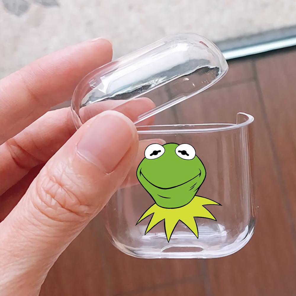 Kermit The Muppets Hard Plastic Protective Clear Case Cover For Apple Airpods-AirPod Case-Altracase
