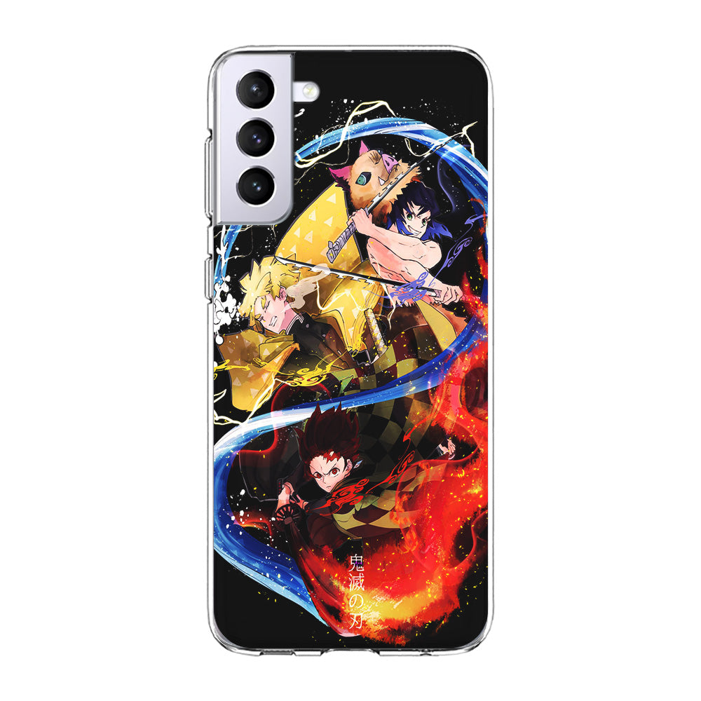 Kimetsu no Yaiba Demon Slayer Samsung Galaxy S21 Plus Case-Phone Case-Clear Soft Case-Altracase