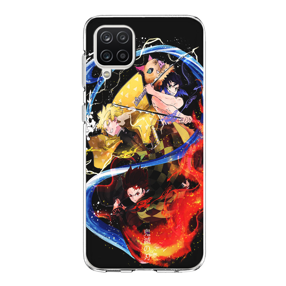 Kimetsu no Yaiba Demon Slayer Samsung Galaxy A12 Case-Phone Case-Clear Soft Case-Altracase