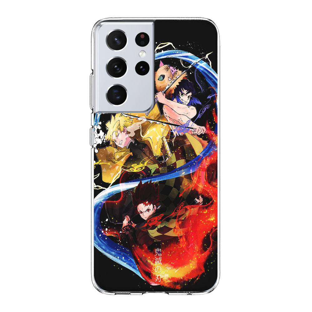 Kimetsu no Yaiba Demon Slayer Samsung Galaxy S21 Ultra Case-Phone Case-Clear Soft Case-Altracase