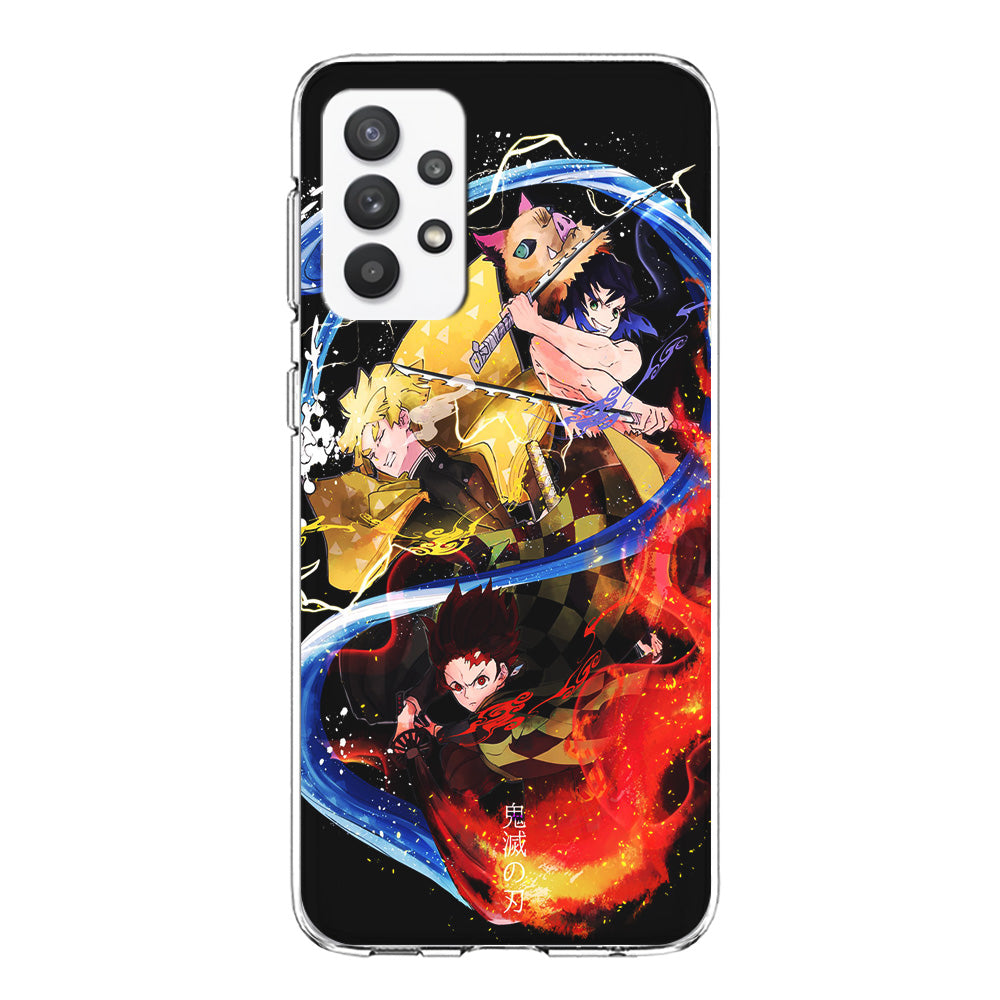 Kimetsu no Yaiba Demon Slayer Samsung Galaxy A32 Case-Phone Case-Clear Soft Case-Altracase