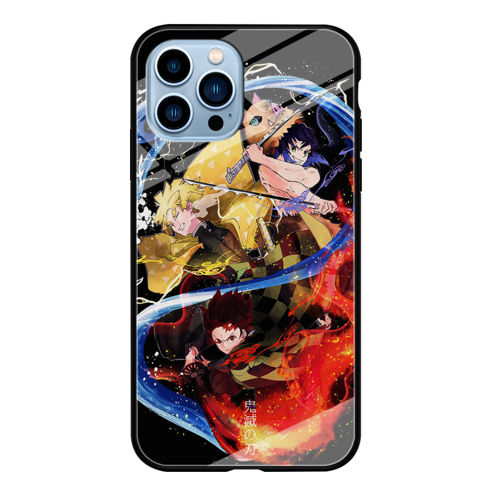 Kimetsu no Yaiba Demon Slayer iPhone 15 Pro Max Case-Phone Case-Tempered Glass Case-Altracase