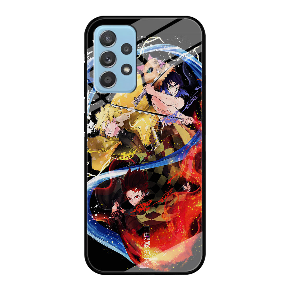 Kimetsu no Yaiba Demon Slayer Samsung Galaxy A72 Case-Phone Case-Tempered Glass Case-Altracase