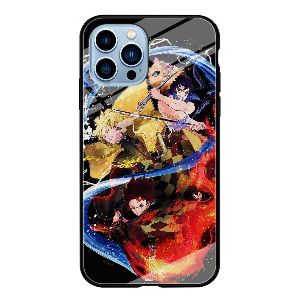 Kimetsu no Yaiba Demon Slayer iPhone 14 Pro Case-Phone Case-Tempered Glass Case-Altracase