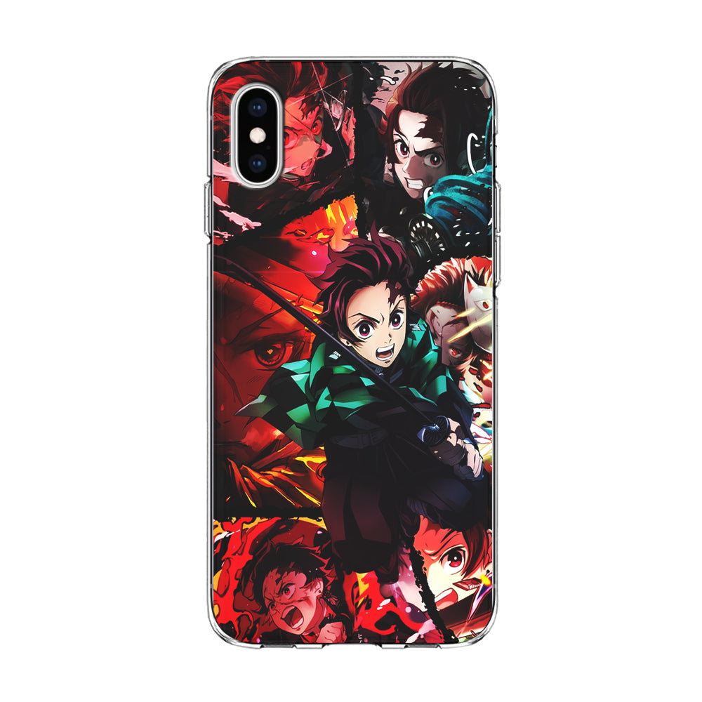 Kimetsu no Yaiba Tanjiro Aesthetic iPhone Xs Case-Phone Case-Clear Soft Case-Altracase