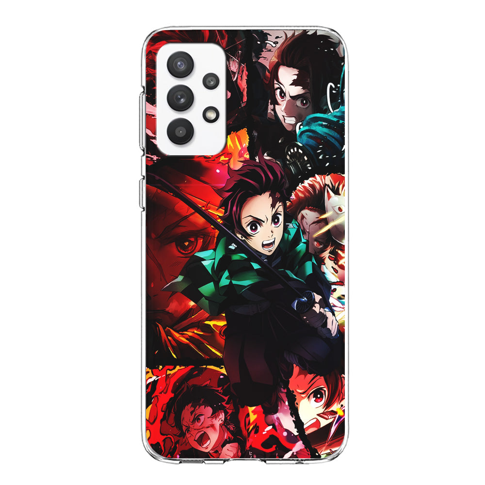Kimetsu no Yaiba Tanjiro Aesthetic Samsung Galaxy A32 Case-Phone Case-Clear Soft Case-Altracase