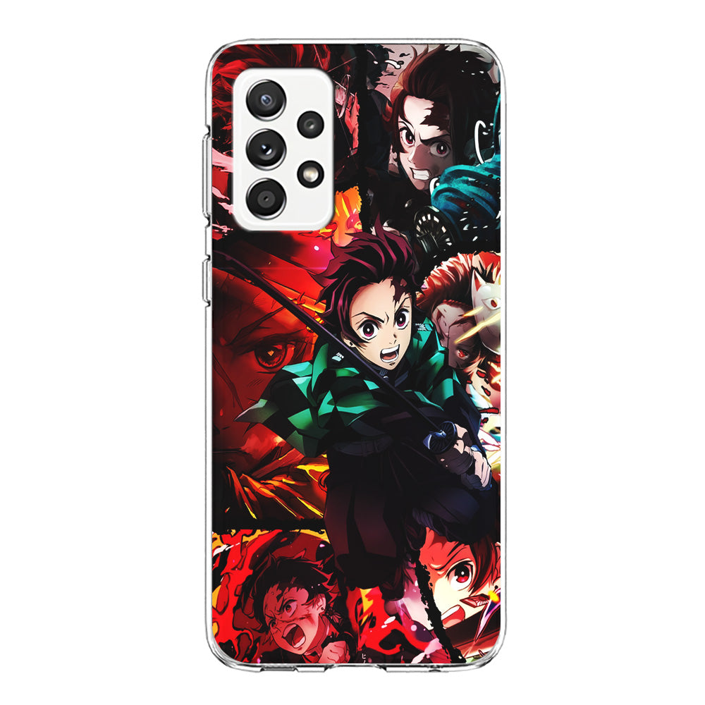 Kimetsu no Yaiba Tanjiro Aesthetic Samsung Galaxy A72 Case-Phone Case-Clear Soft Case-Altracase