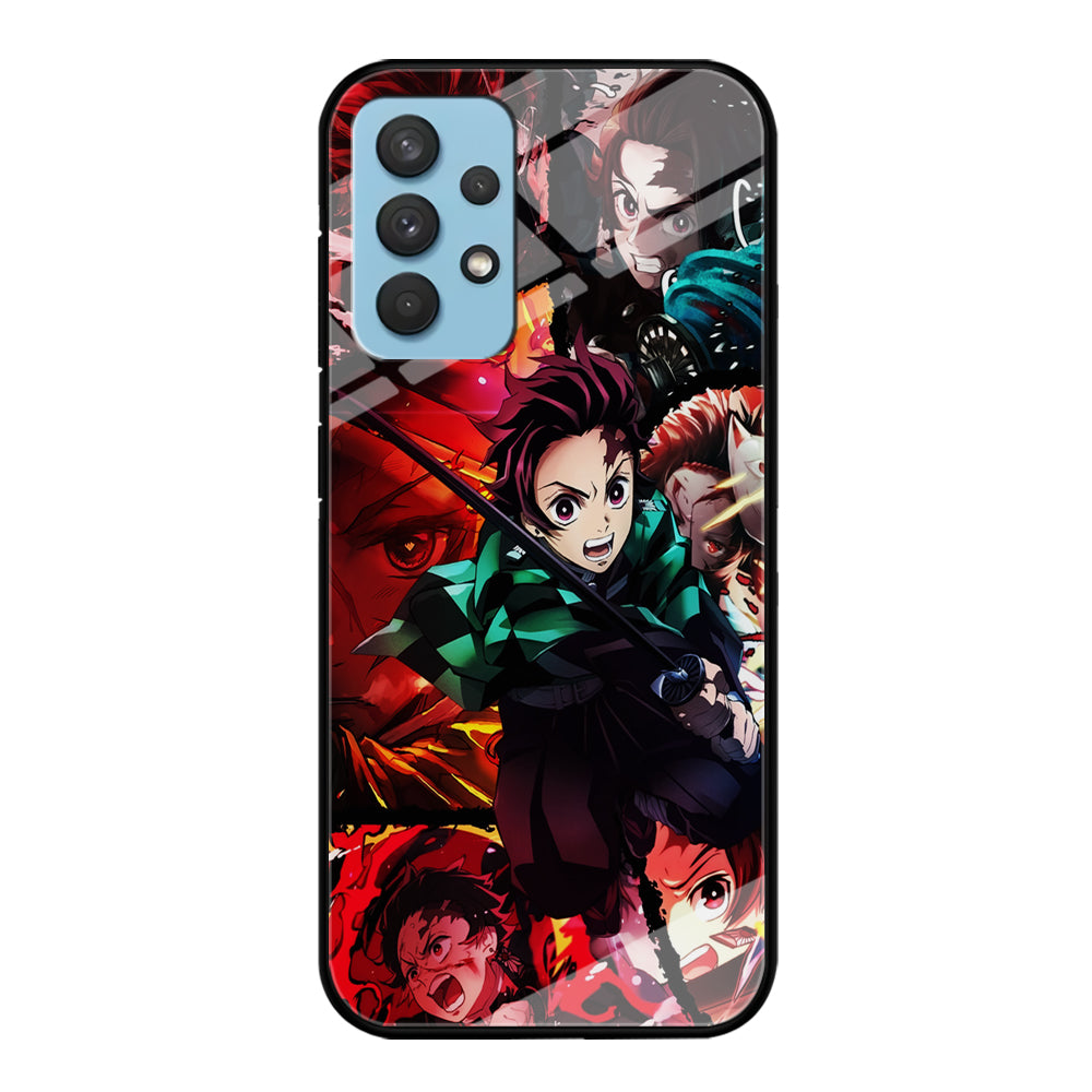 Kimetsu no Yaiba Tanjiro Aesthetic Samsung Galaxy A32 Case-Phone Case-Tempered Glass Case-Altracase