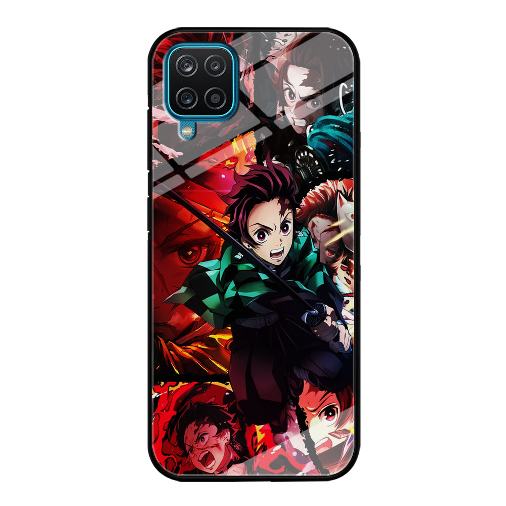 Kimetsu no Yaiba Tanjiro Aesthetic Samsung Galaxy A12 Case-Phone Case-Tempered Glass Case-Altracase