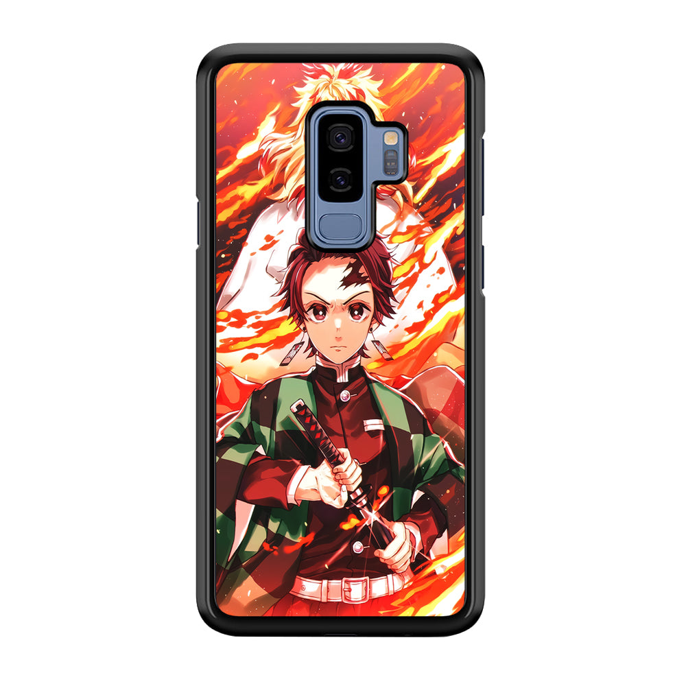 Kimetsu no Yaiba Tanjiro Kamado Samsung Galaxy S9 Plus Case-Phone Case-Rubber Black (2D Case)-Altracase