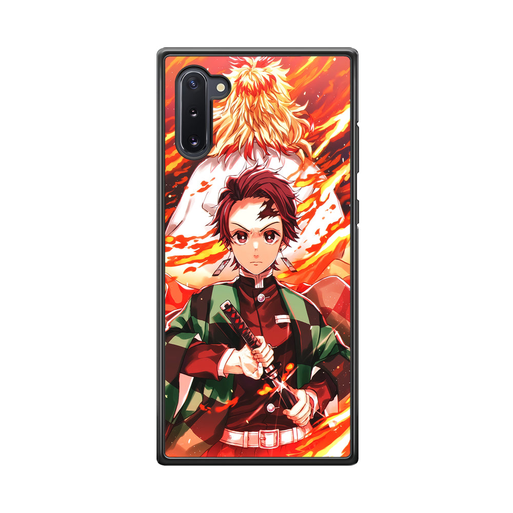 Kimetsu no Yaiba Tanjiro Kamado Samsung Galaxy Note 10 Case-Phone Case-Rubber Black (2D Case)-Altracase