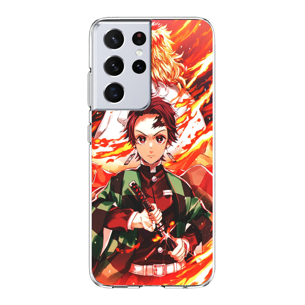 Kimetsu no Yaiba Tanjiro Kamado Samsung Galaxy S21 Ultra Case-Phone Case-Clear Soft Case-Altracase